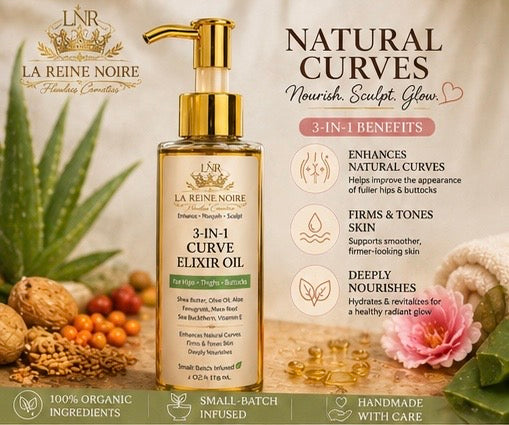 Royal Curve Elixer Oil Big Butt and Hips Oil 100% Natural Ingredients 7 Days Results