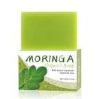 Flawless Royal Glow Moringa Soap 100% Organic Natural Moringa Seed Bar Soap-Moisturizing Anti-Aging for All Skin Types