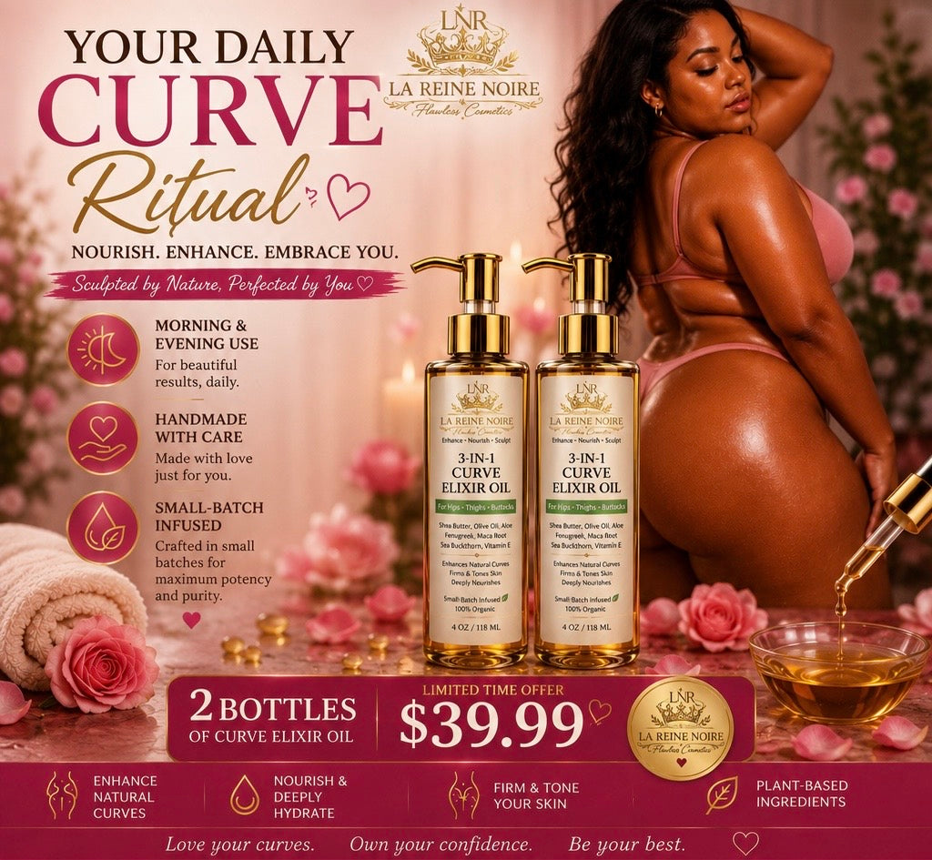 Royal Curve Elixer Oil Big Butt and Hips Oil 100% Natural Ingredients 7 Days Results