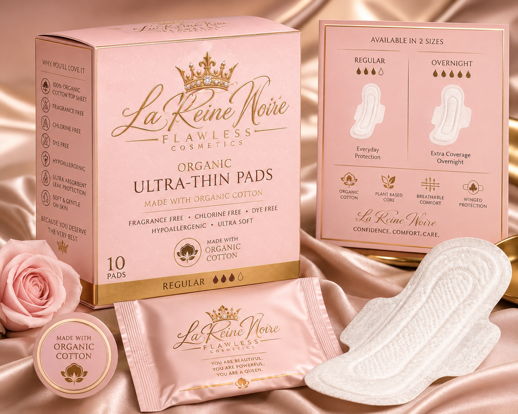 La Reine Noire Royal Comfort 100% Organic Cotton Ultra-Thin Pads